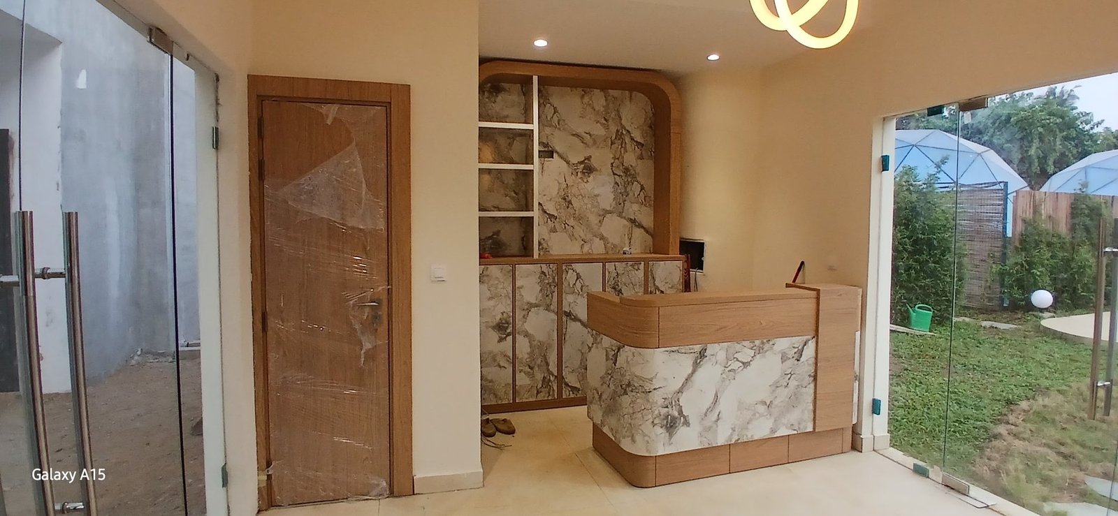Chantier, finitions marbre